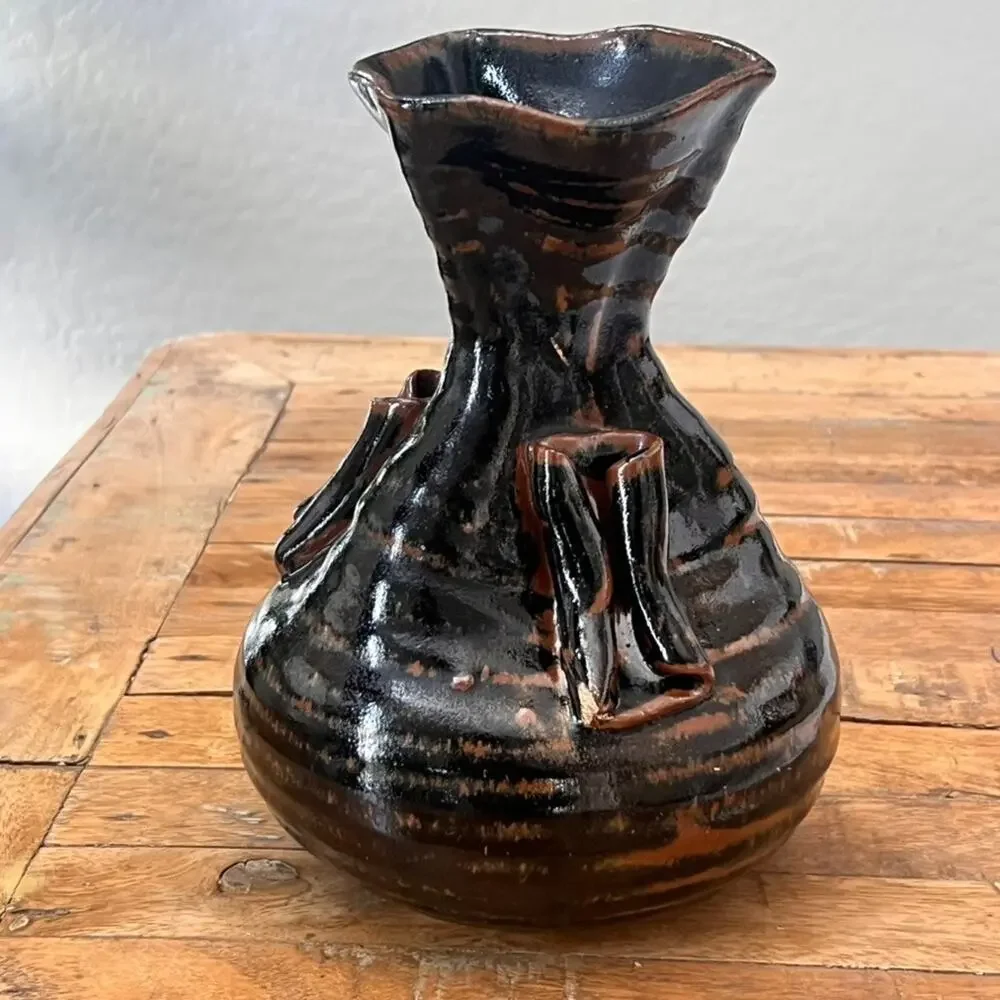Studio Art Pottery Vase 9.5